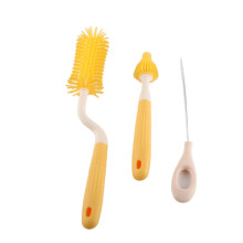 Kinderflaschen- und Saugerbürstenset, Gelb, 31cm & 24cm, Reinigungsset