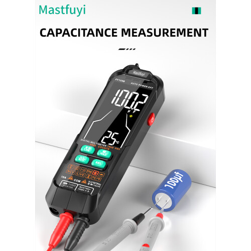 FY159B Digital Multimeter 1000mAh Lithium, Bright Color Display 2