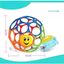 Innovativer Baby-Spielball, ungiftiges Material, griffige Rassel, Spielzeug für Neugeborene zum Üben der Handgreiffähigkeit, groß, rot, gelb,
