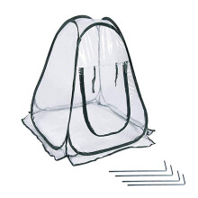 Faltbares Mini-Gewächshaus 70x70x80cm winddicht regenfest grüner Bezug