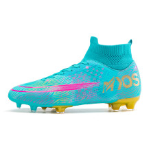 (10, FG-Green) Men's Soccer Shoes Outdoor Athletics Training Football Boots Teenagers Cleats Spikes Shoes AG/FG