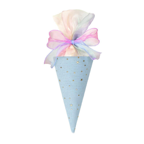 Fabric Party Gift Decorative Ice Cream Cone Shaped-Blue