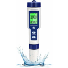 Mühelose Poolpflege mit digitalem Salzgehaltsmessgerät und 5-in-1-pH-Meter für präzise Überwachung von Salz- und pH-Wert im Pool