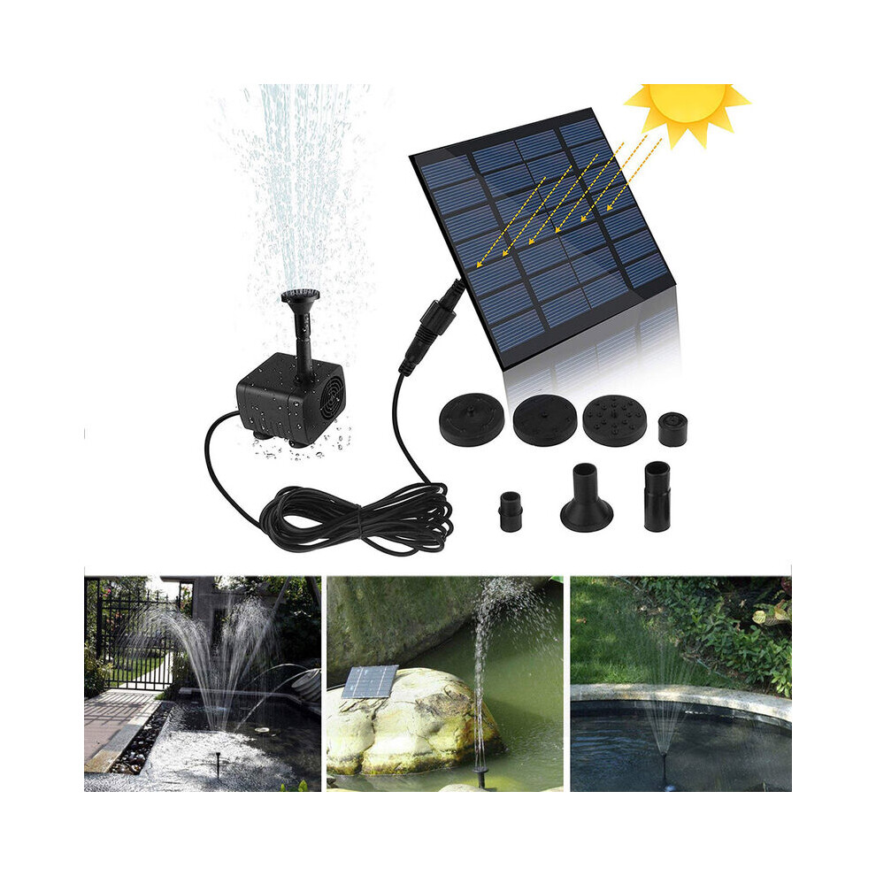 Adjustable Spray Heads Solar-Powered Garden Decoration, Water Circulation Oxygenation Kit For Bird Bath Floating Fountain (Floating Fountain, 9405630225006
