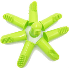 Zahnpasta-Set für Hunde, Zahnpflege-Set für Haustiere mit weicher Silikon-Fingerzahnbürste, Mundhygiene-Lösung zur Entfernung von Plaque und
