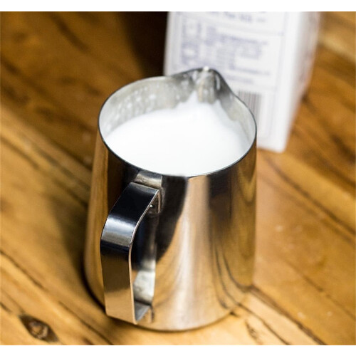 Επαγγελματική ποιότητα Barista, κανάτα αφρού γάλακτος από ανοξείδωτο ατσάλι 400ml, 2