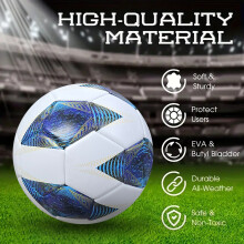 (MTJ) Soccer Ball Size 5 Vantaggio Football Superior Function and Design Ultimate Visibility for Adults Kids 5000 Match Ball