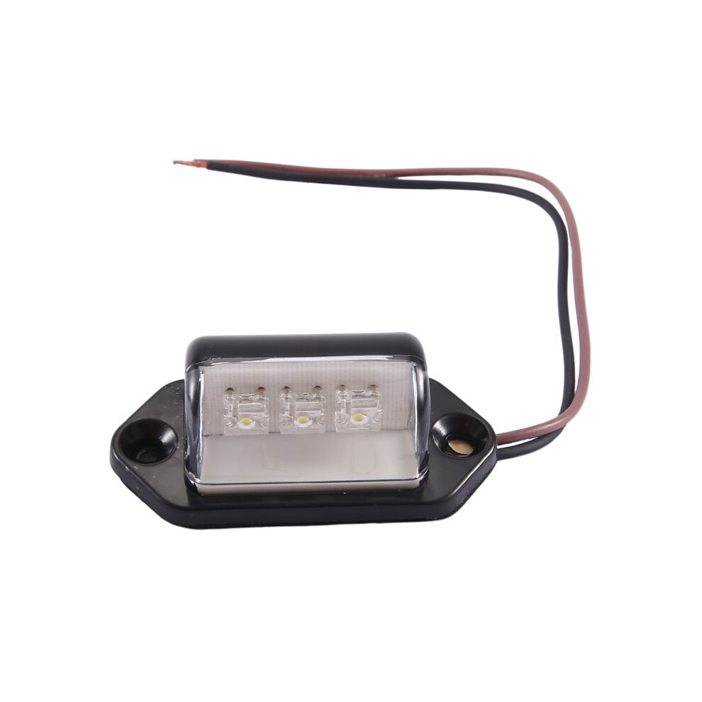 12/24V 3 Led License Plate Tag Boat Rv Truck Trailer Interior Step Lamp Light 4712661903724