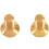Pickguard Bracket Befestigungsschrauben für   E-Gitarre Ersatz (2Er Pack) (Gold) 8