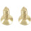 Pickguard Bracket Befestigungsschrauben für   E-Gitarre Ersatz (2Er Pack) (Gold) 7