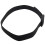 Men's Women's Silicone Belt Rubber Plastic Buckle Plain Leather Style Adjustable-Black 3