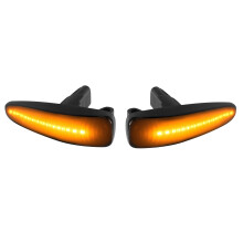 Smoked Lens Amber Full LED Dynamic Front Side  Lights for  Lancer Evo X Mirage Outlander Sport 2011-2020