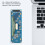 OLED Display 3.12Inch 256X64 25664 Dots Graphic LCD Module Display LCM Screen SSD1322 Controller Support SPI (Yellow) 6