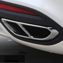 Auto Hinten Doppel Auspuff Schall DäMpfer Endrohr Aufkleber Abdeckung Verkleidungen ZubehöR für  Mondeo / Fusion Limousine 2013-2020