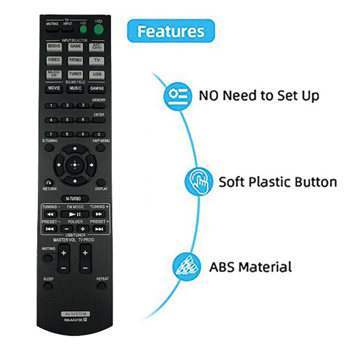 RM-AAU135 Remote Control for  STR-KM3 STR-KM5 AAU136 SS-MSP7M Power Amplifier Remote Control Replacement 1