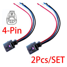 2X 4-poliger Stecker für VW Passat für Sitz, Altea Ibiza für Audi für Skoda Ersatz für Kühlmitteltemperatursensor 4B0973712