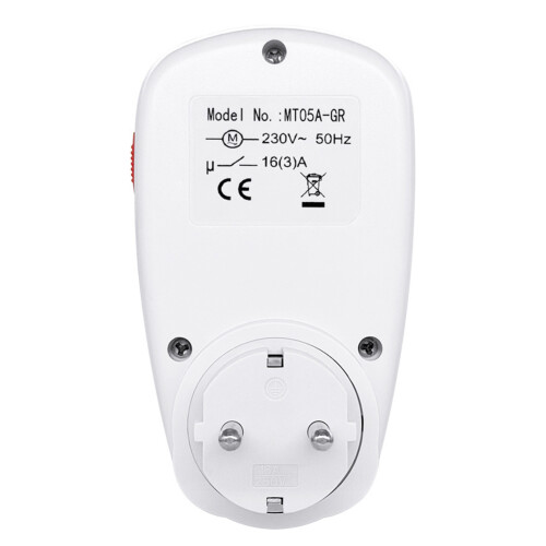 For Indoor Mechanical Timer Socket 24 Hour Cycle 15 Minute Intervals 16A 3680W Power Control with Overload Protection 1