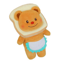 Toast Bear Plush Pillow Cushion, Soft Toast Plush-Yellow 50cm
