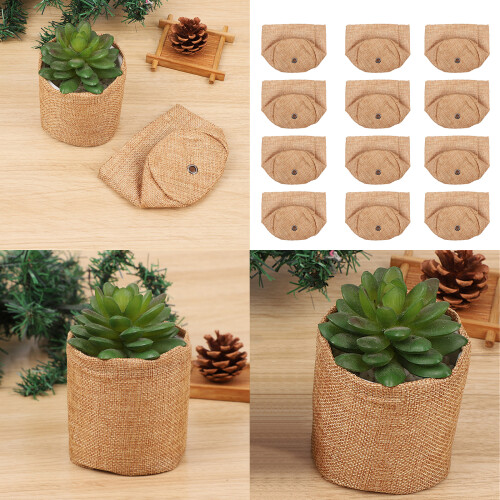 Practical Linen Plant Protectors Bags Storage Pouches for Root 1