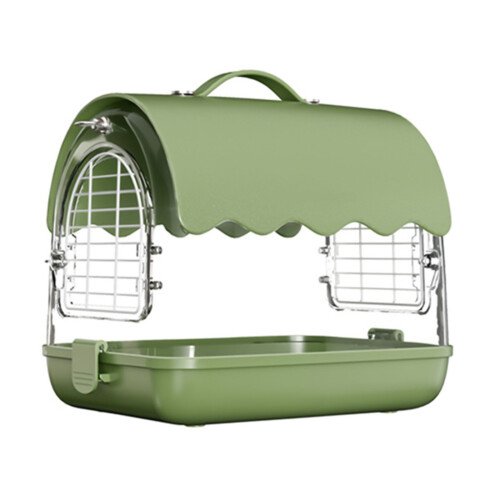 Permeable Bird Carriers  Set  Regulable Backpacks-Leather green