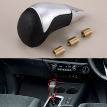 Silberner Automatikschaltknauf passt für Toyota Hilux Fortuner Prado Tacoma 2005 2006 2007 2008 2009 2010-2016