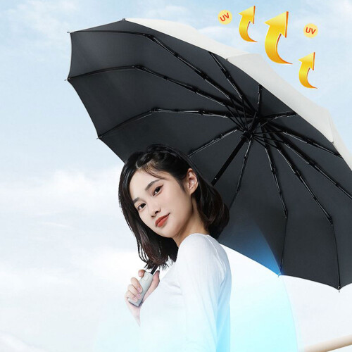 Automatic Umbrellas with 24 Metal Ribs Easily Open-Navy blue 2