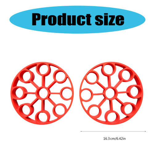 2pcs Plastic 9 Holes Eggs Steamers Insert Cooking Accessories 2