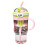 Portable Straw Container with Handle Large Capacity Ice-Pink 1