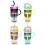 Portable Straw Container with Handle Large Capacity Ice-Blue 2