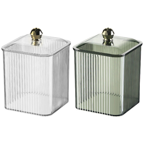 Fashionable Elegant Cosmetic Pads Storage Solution-Clear 1