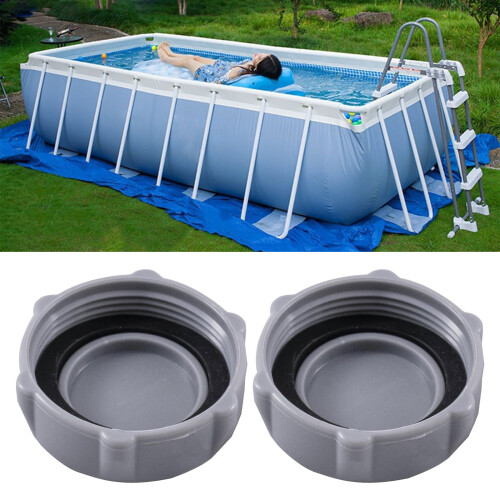 Bouchons de vidange de piscine faciles à installer, 2 pièces, 1