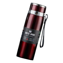 Large Thermal Drink Flasks 1000ML Stainless Steel for Hot-Red