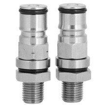 2 Pack Convenient Ball Lock Adapter Reliable Gas Valves Easy to