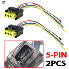 2PC para Peugeot Citroën de 5 pines de gasolina acelerador Posición del pedal Sensor de enchufe Conector de cableado PARA 207 C3 C4