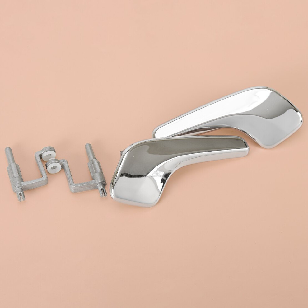 13297813 13297814 1Pair Front Left & Right Interior Door Handle Fit For Opel Vauxhall Corsa Corsavan Abs Silver 6935161505412
