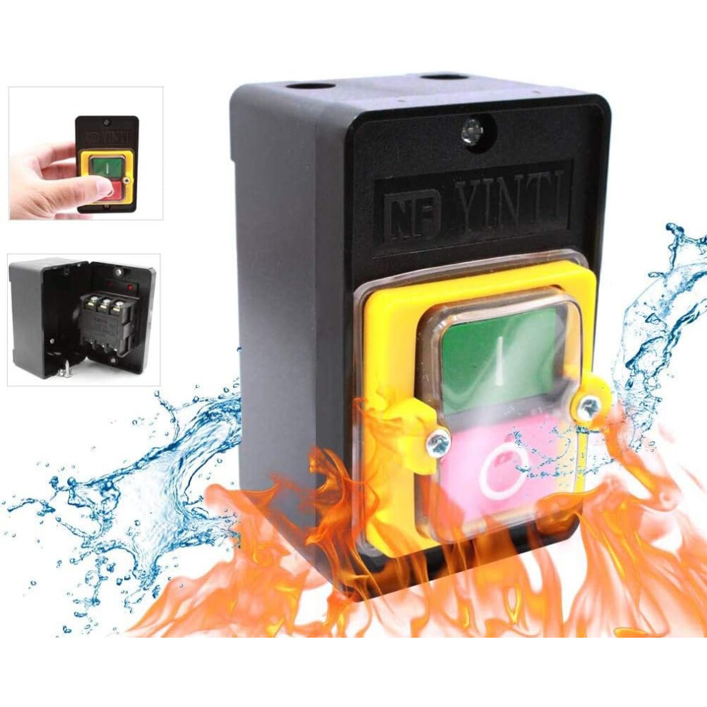 Innovative Mechanical Equipment Control, Ac Voltage Compatible Push Button Switch, Waterproof And Oil-Proof, Self Locking For Safety, Designed For 9405630536737