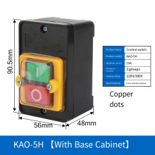 Wasserdichter Druckknopfschalter KAO5H Motorstartstopp 10A 220V 380V mit flammhemmender Hülle und stoßfester Bauweise