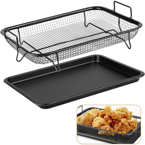 Stackable StainlessSteel Air Fryer Basket Tray Dehydrator-1 PCS 1