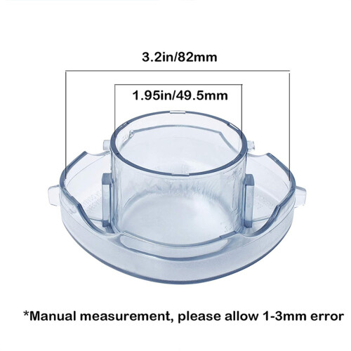 Clear Lid Plug Blender Replacement Part Plastic Material for VT 2