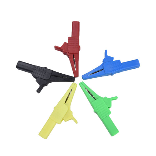 Crocodile Clips Clip Clip For Multimeter Safety Test Clamp Test Clips Weld Point Connected 4mm Socket Practical 2