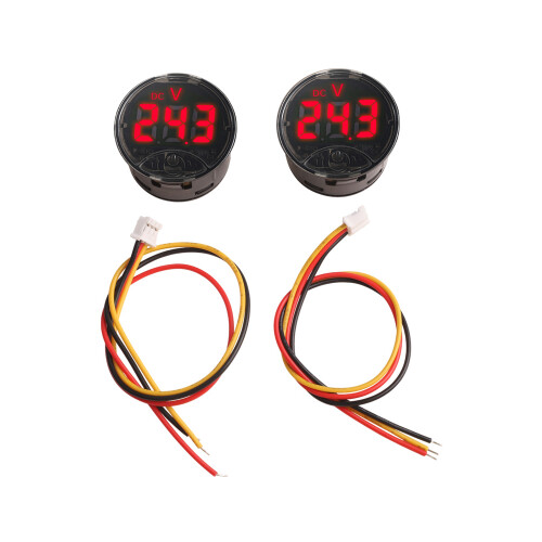 Display voltmetro digitale 2PC per DC 7 120V con interruttore touch LED per auto, camper, barche e motociclette