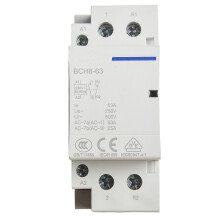AC-Kontaktor Haushaltskontaktor 1NO 1NC 1PCS 230V 2P 63A 1NO1NC 36 68 85mm 50/60Hz Automatischer Kontaktschalter