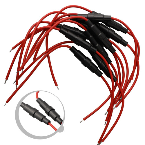 10 Τμχ 5x20mm Εύκολη Εγκατάσταση AGC Ενσωματωμένη Ασφαλειοθήκη Γρήγορη Εμφύ