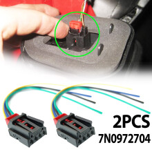 2x Pentru VW Audi Skoda Scaun 7N0972704 Pentru GOLF Sportsvan 7 Tiguan 5N Sharan Stopul spate Conector 4 pini Priză Cablajul