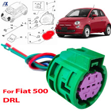 Für Fiat 500 Abarth 595 2007 - 2025 Frontfahrlicht-Taglicht-Steckerstecker-Stecker-Kabelbaum-Webstuhl 4WAY 8PIN 2023