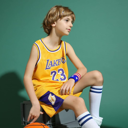 Σετ φανέλας και σορτς Swingman, Επίσημα Αδειοδοτημένη Νεανική Ρούχα LeBron James Los Angeles Lakers 2