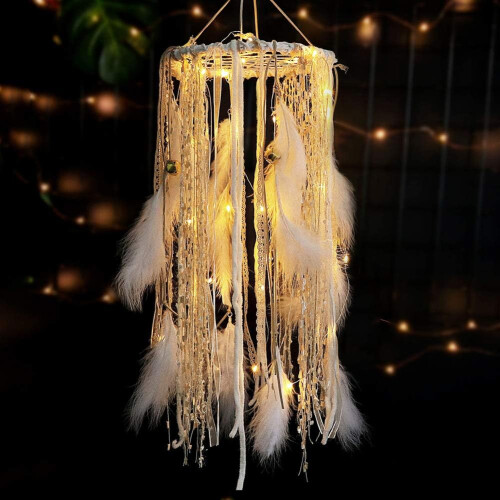Exquisite Gift Package for Feather Decoration, Blessing Gift Dream Catcher, Boho Macrame Wall Hanging for Home Décor 2