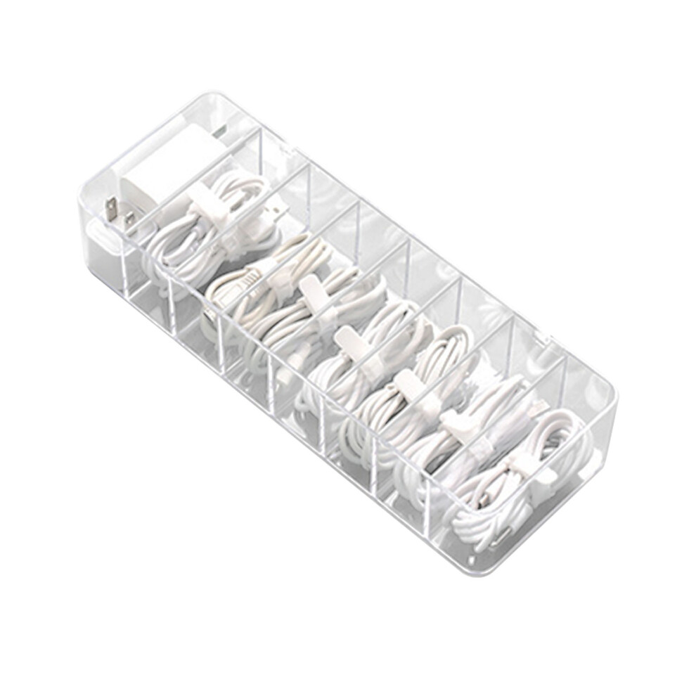 Plastic Cable Management Box, 30Cm, Household Cord Organizer, White 9351369966911