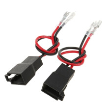 2 PCS Billjud Högtalare Kabelhärva Adapter Connector PC2-805 för Audi för VW etc ABS plast Billjudstillbehör