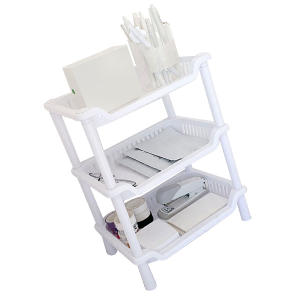 Detachable 3-Tier Plastic Bathroom & Kitchen Countertop Organizer Shelf 6921369967015
